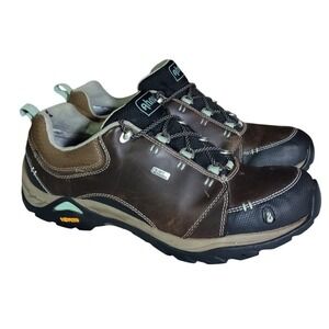 Ahnu Montara II Shoes Women's Size 8.5 Low Top Brown Leather Waterproof Hiking